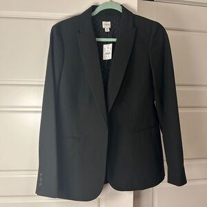 J. Crew Women’s Tailored Black Polka Dot Lined Blazer Size 8 NWT